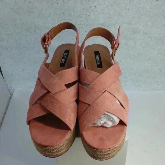 Kensie spandrille wedge sandals nwob - Picture 8 of 10